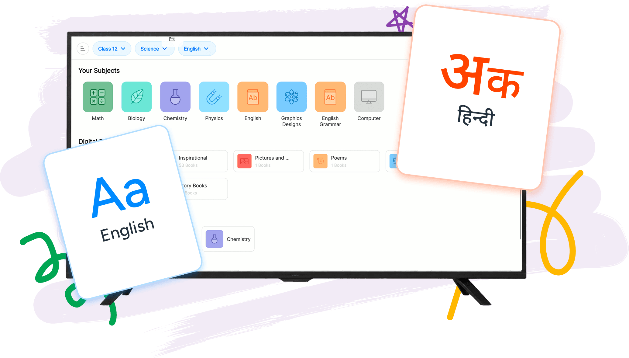 Curriculum-aligned content in local languages