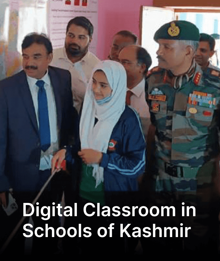 iPrep Digital Class as Projector Based Smart Class in Army Goodwill School, Kashmir