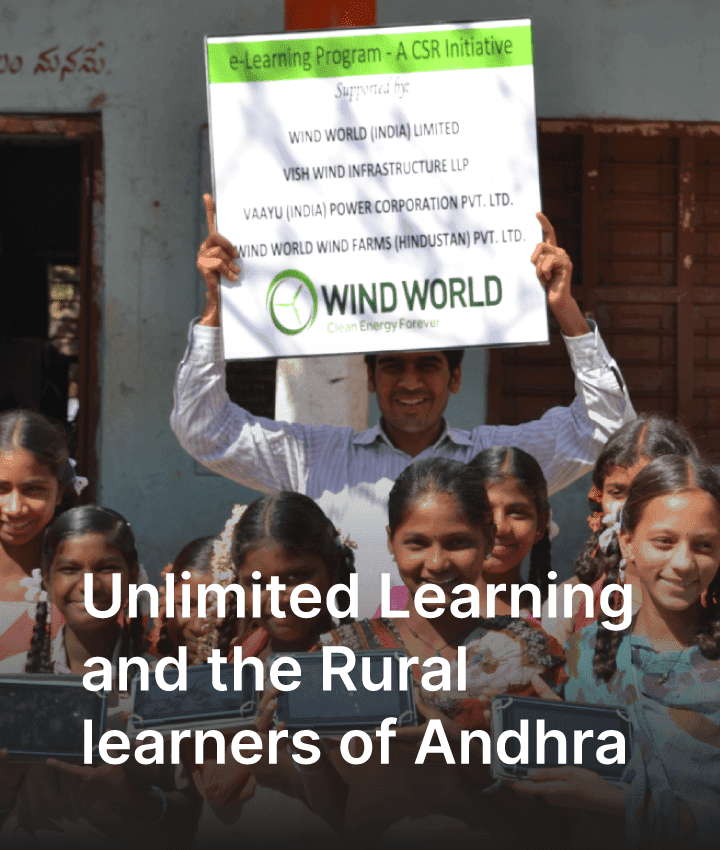 Young Rural Learners of Andhra Meets iPrep Digital Library