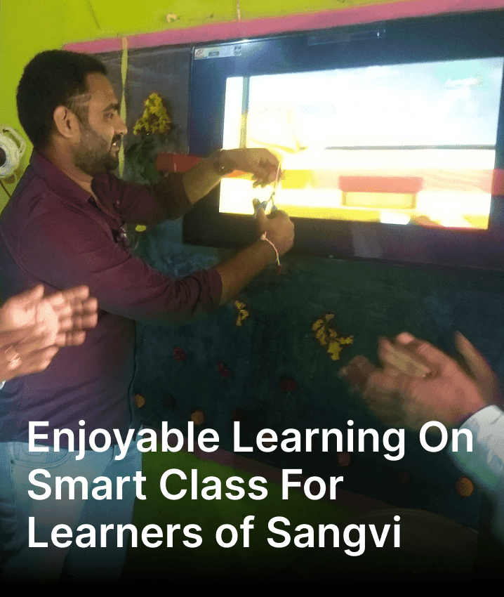 Digital Learning On Smart Class For Some Young Students Of Telangana Board