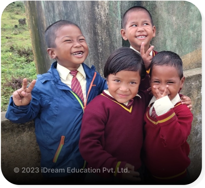 Depiction of Happy Learners of iPrep from Educational govt projects led by iDream education EdTech for Engaging digital Education