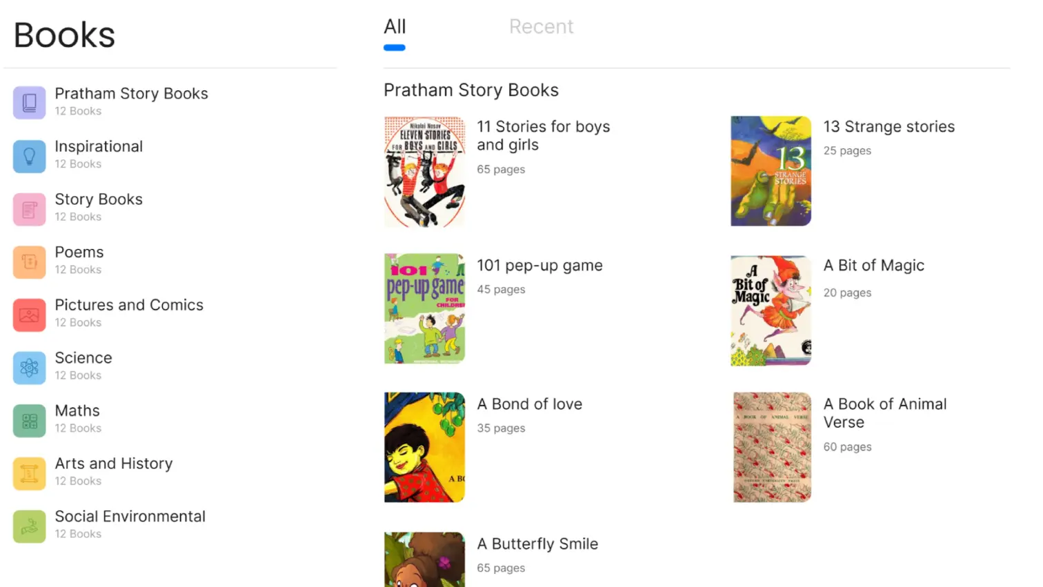 An image of rich eBooks Library on iPrep PAL for Schools for students to read and Get inspired with this comprehensive set of literature