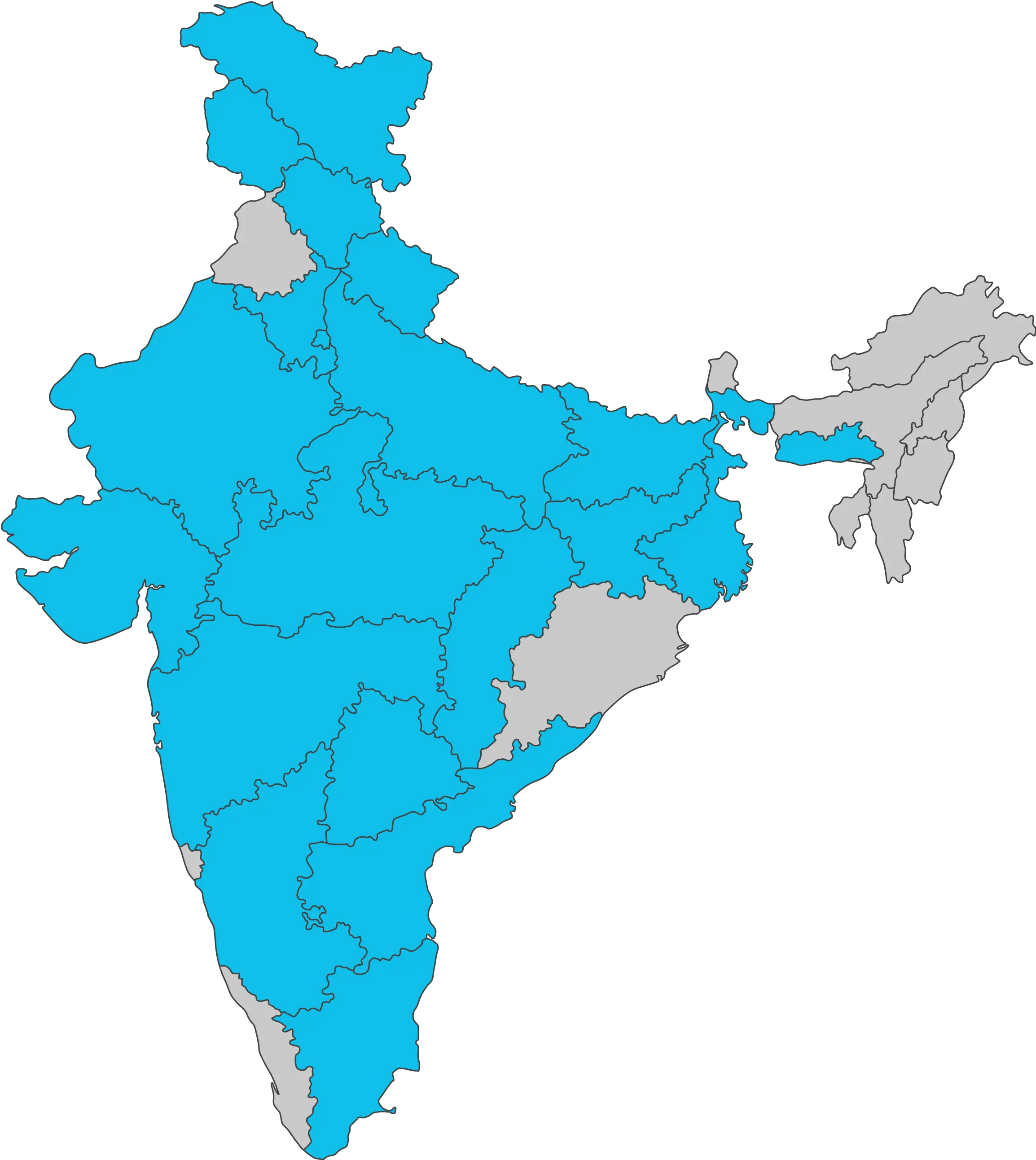 India Map Showcasing The Reach Of iPrep By iDream Education