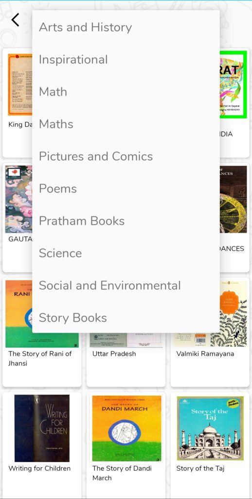 digital library available on the app