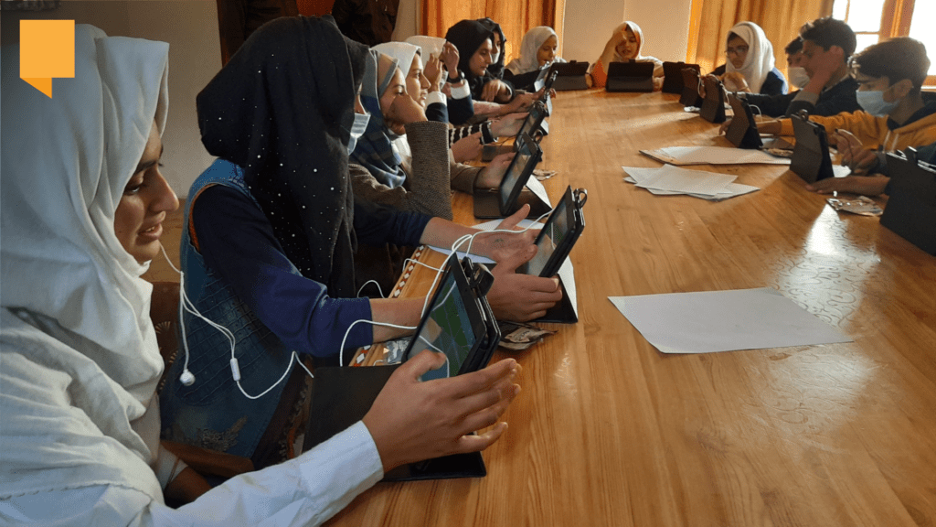 Implementation of tablab & smart class in Army goodwill school