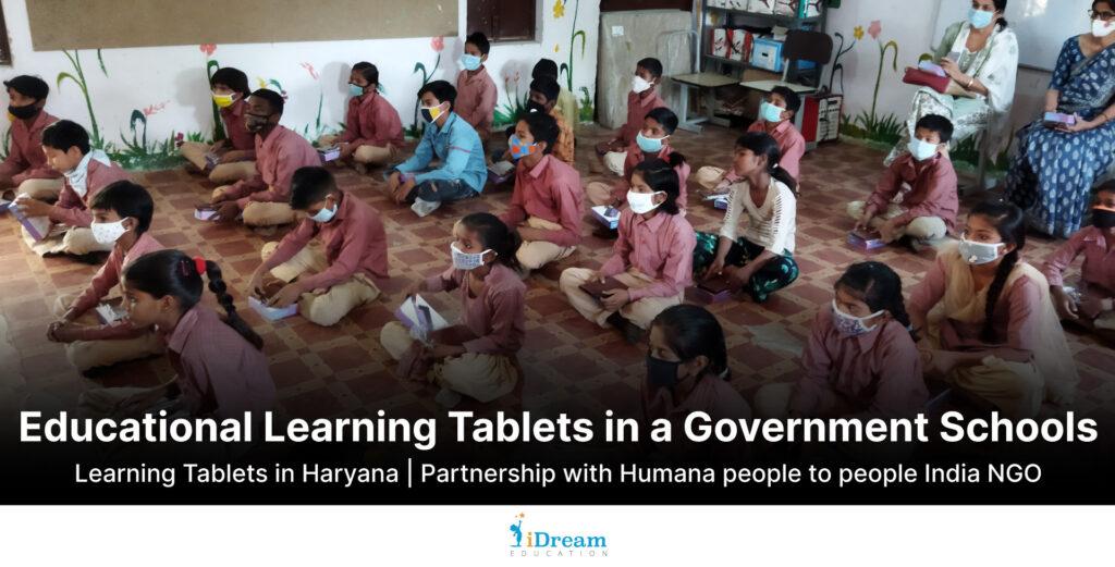 Educational learning tablet in Govt schools of Rewari