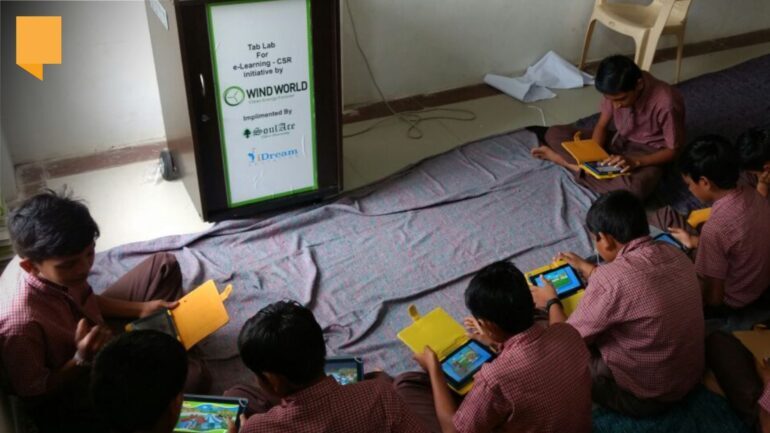 tablet based ICT lab in schools of Gujarat