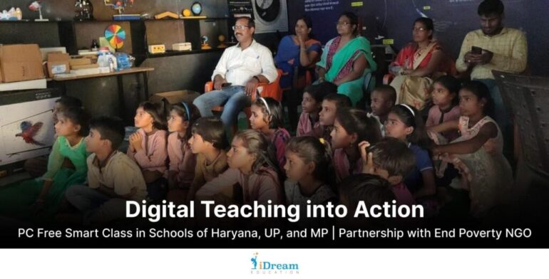 Smart class setup in government schools of haryana | iPrep Digital Class by iDream Education