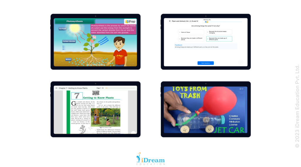 Highly Comprehensive Digital learning Content On iPrep's E-Learning Tablets For High School Students