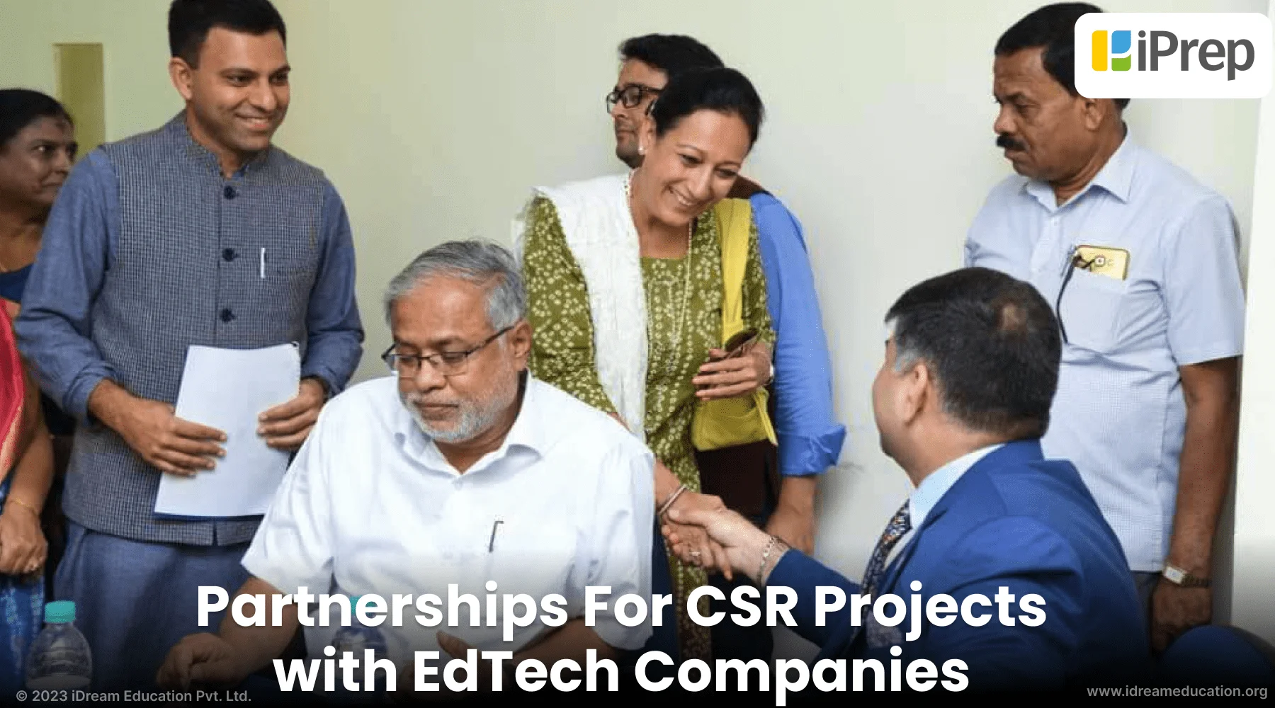 A visual representing partnerships for CSR projects in India with EdTech companies for digital education
