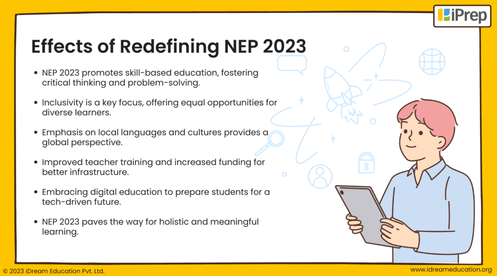 Effect of Redefining NEP Policy Explained by iDream Education