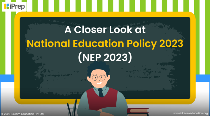 Cover of the National Education Policy 2023 (NEP 2023) comprehensive guide by iDream Education