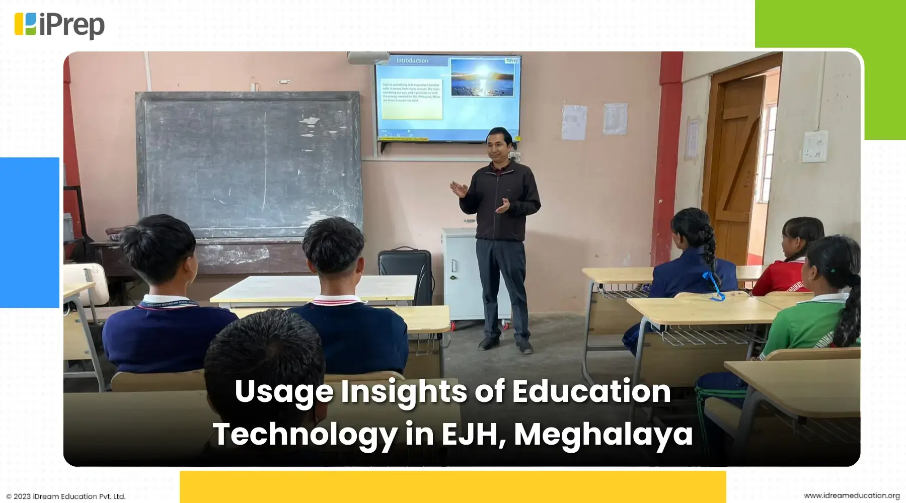 A smart class, an easy to setup, manage and use education technology being used in schools of Meghalaya