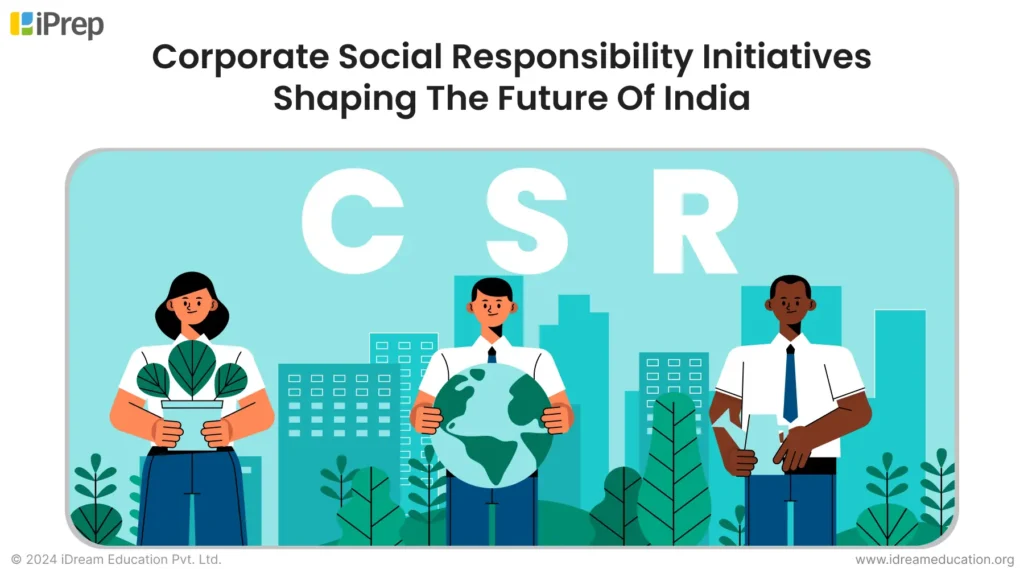 A visual representation depicting the Corporate Social Responsibility Initiatives Shaping the Future of India