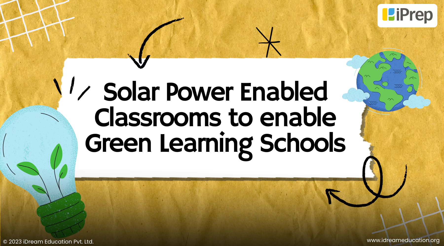 Solar power enabled classrooms by iDream Education, for sustainable CSR initiatives.