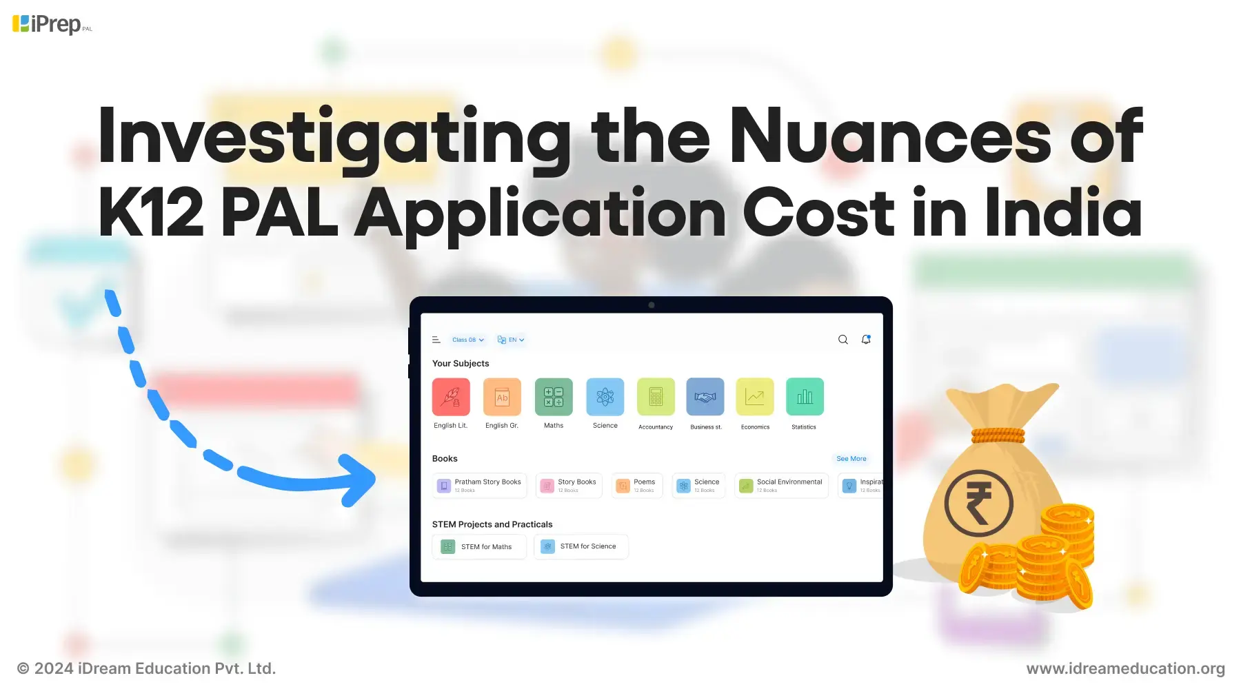 A visual representation of the nuances of K12 pal application cost in India