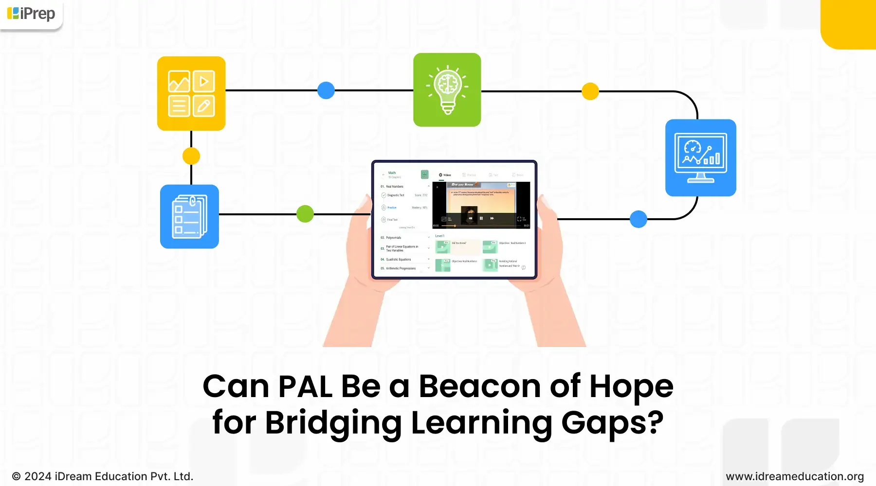 Illustration depicting personalized and adaptive learning is a guided mechanism that can bridge learning gaps in Indian students