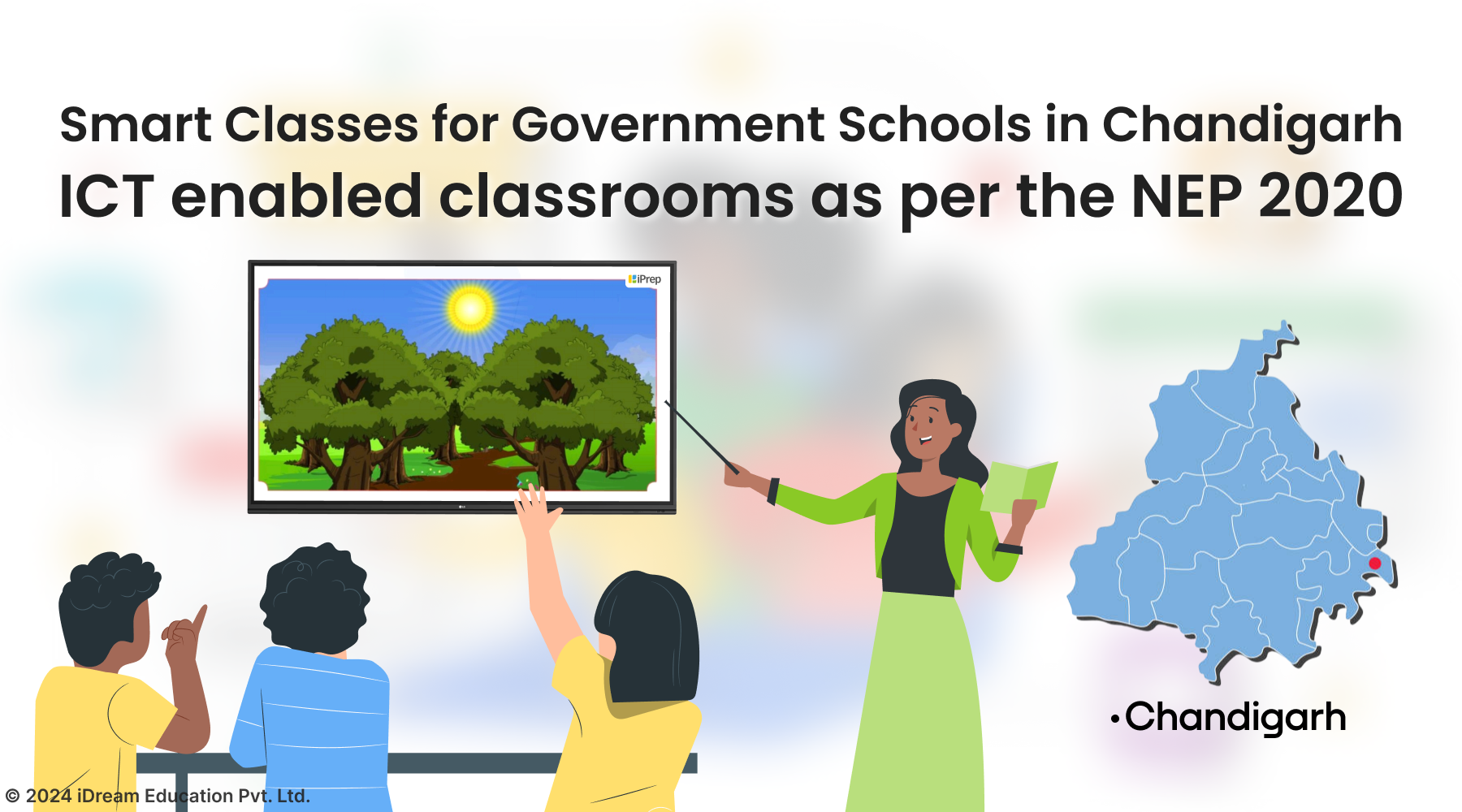 Smart Classes for Government Schools in Chandigarh - ICT enabled classrooms as per the NEP 2020