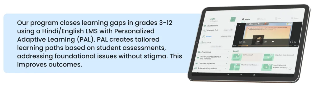 Image of tablets featuring Learning Management System with PAL - Adaptive Learning Software for Setting Up TabLab in Schools