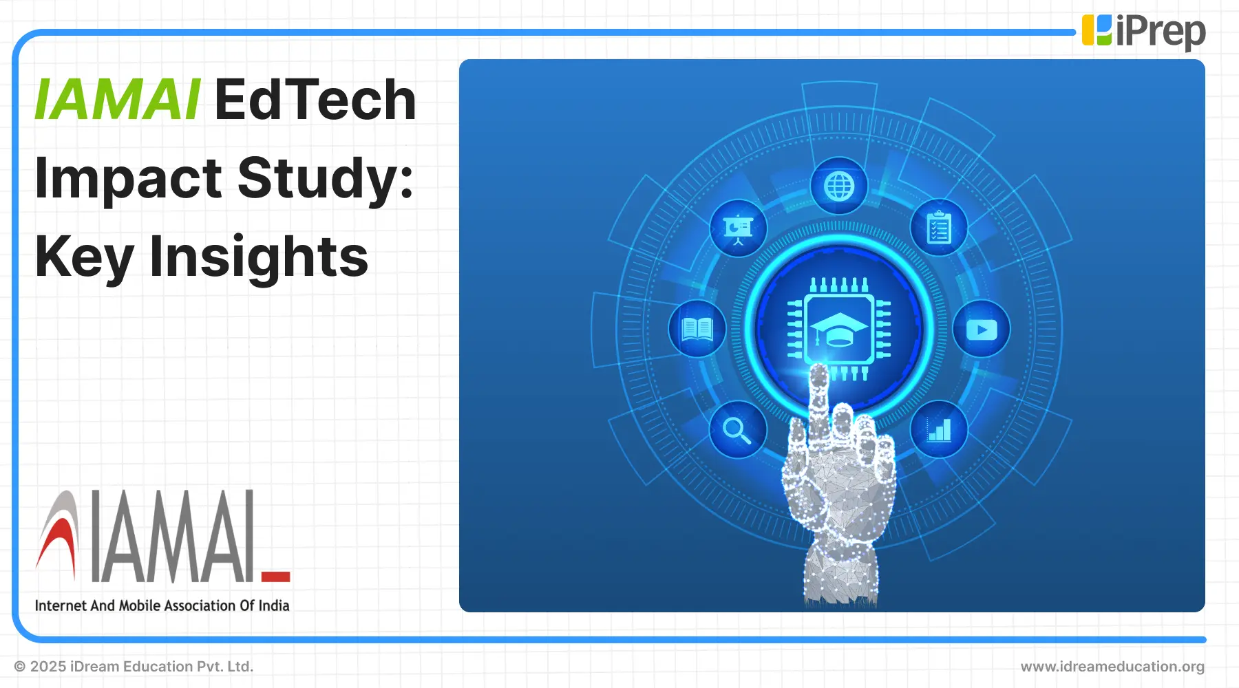 Cover image of a blog by iDream Education on key takeaways from the IAMAI EdTech Impact Study