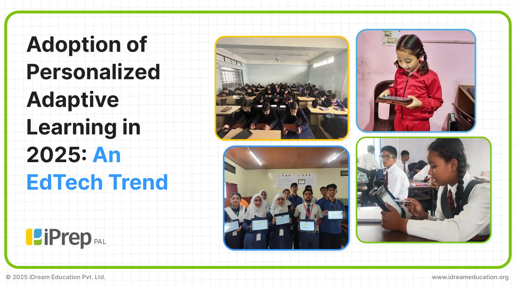 Students using tablets with Personalized Adaptive Learning (PAL) software, highlighting the growing adoption of PAL as an emerging edtech trend