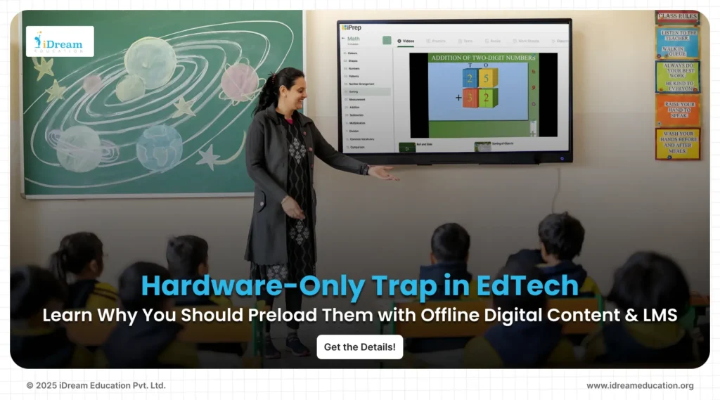 Cover image for the blog guiding you to the importance of offline digital content and LMS integration for hardware devices in education