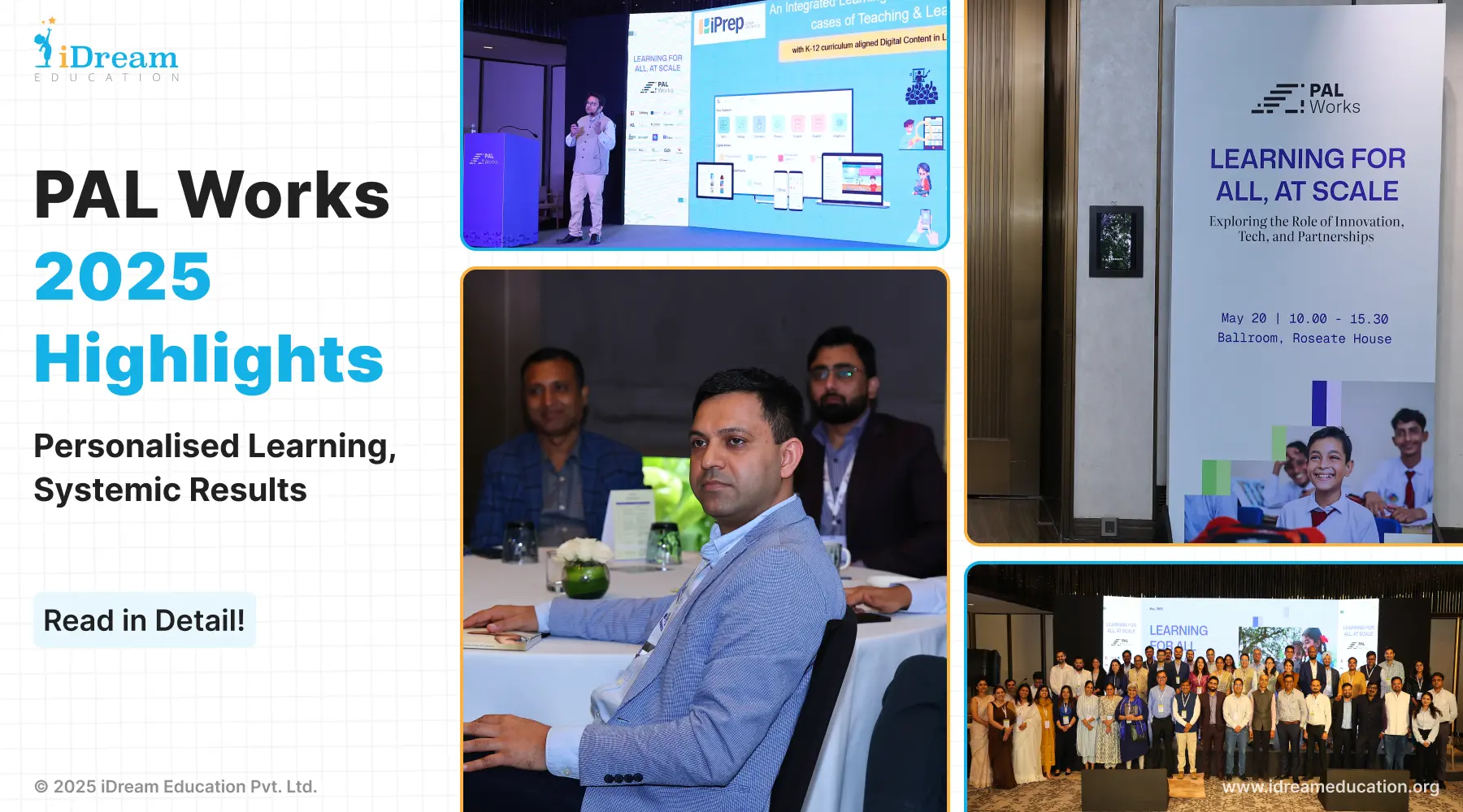 Cover image of a blog highlighting key moments from the PAL Works Launch – a PAL Collective event showcasing innovations in Personalized Adaptive Learning