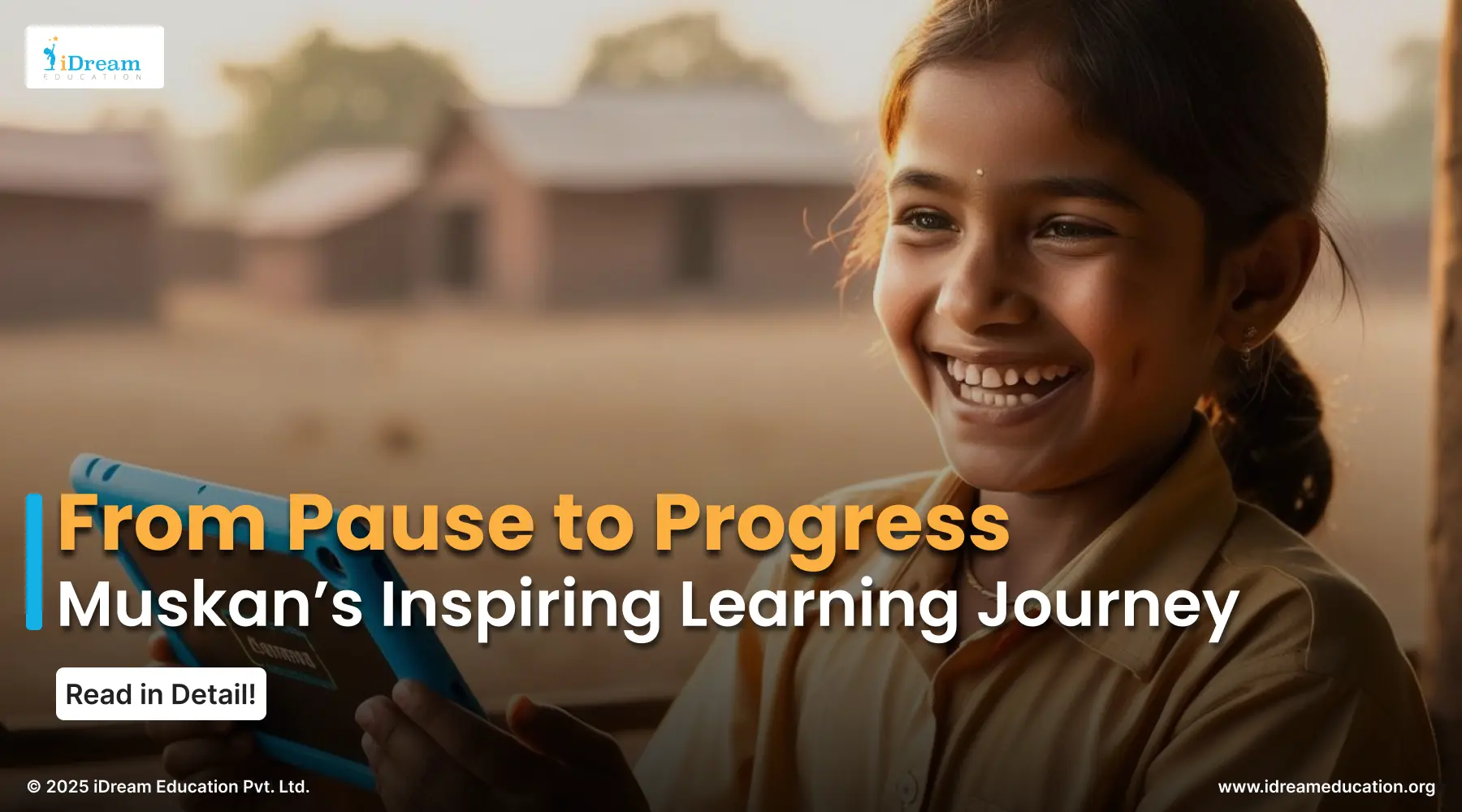 Cover image showing an impact story of students after learning through adaptive learning software by iDream Education