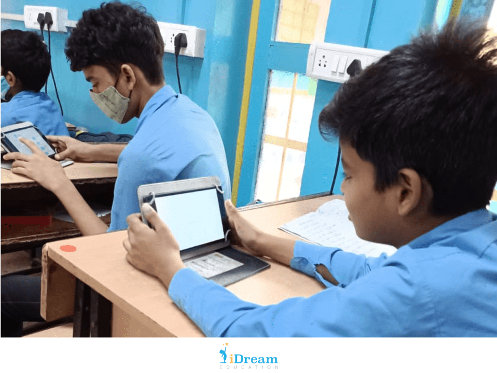 Students Using Tablets From iPrep Digital Library