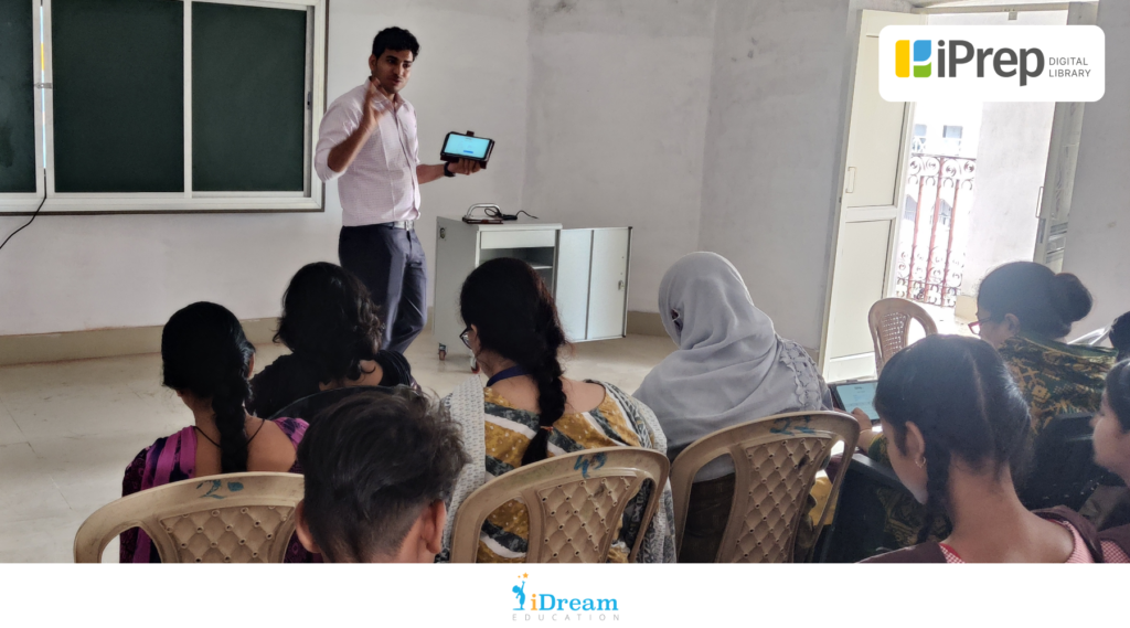 digital library in government schools in Modern Montesri School in Rampur UP