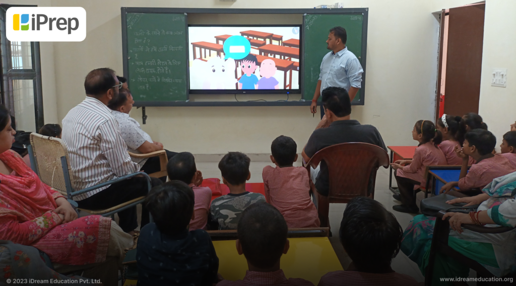 Glimpse of teacher training to use the Smart Class setup, also known as iPrep Digital Class by iDream Education