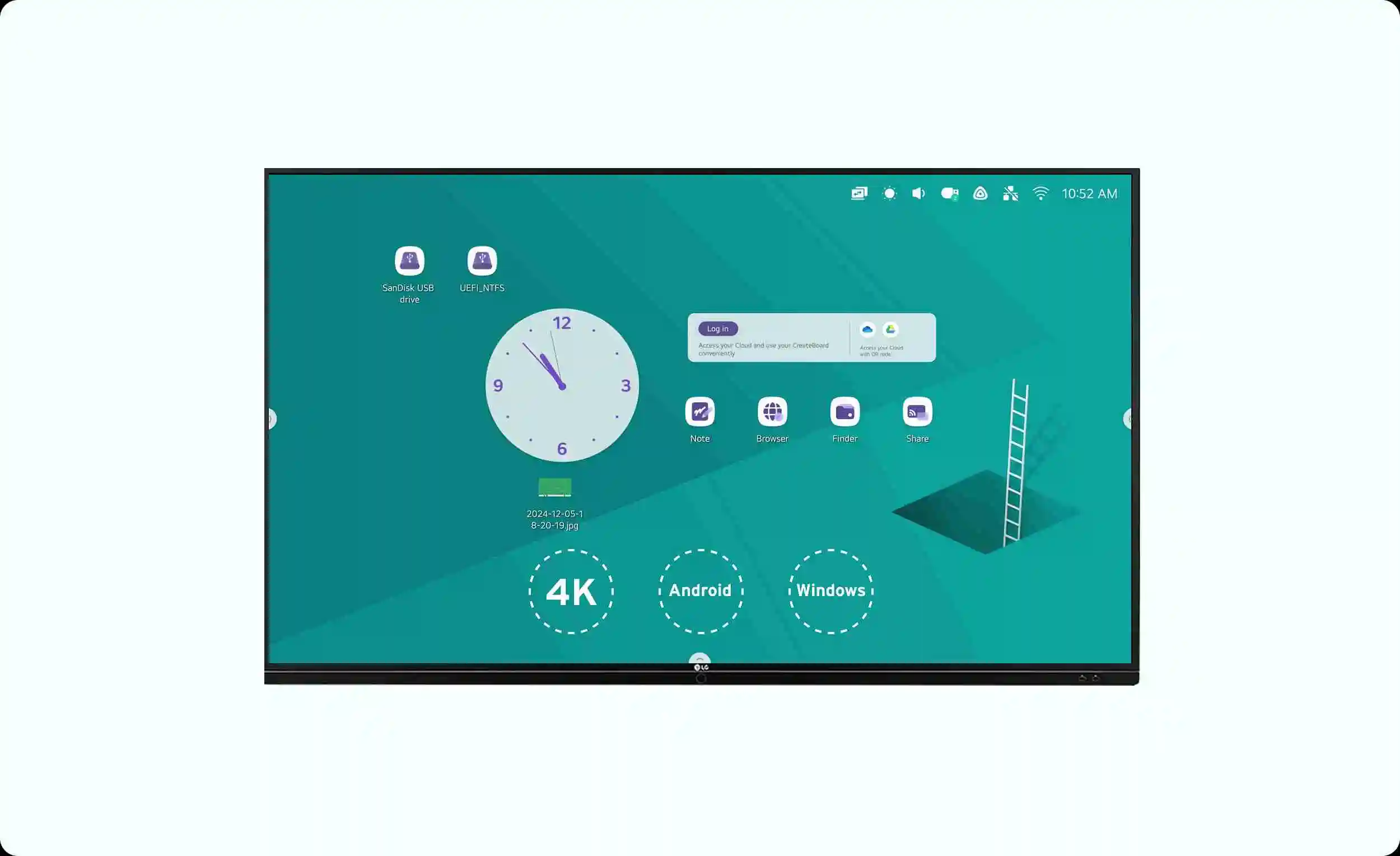 Image displaying specs of flat panel for easy selection of an Interactive Flat Panel (IFP)