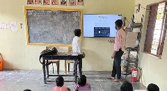 A smart classroom in schools is one of the education CSR project ideas which is cost-effective and sustainable