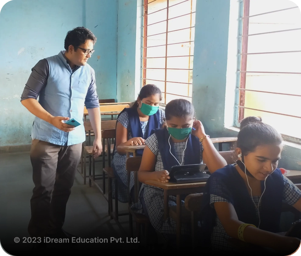 An image of digital library solution implemented in CSR Projects on Digital Education in Government Schools In India