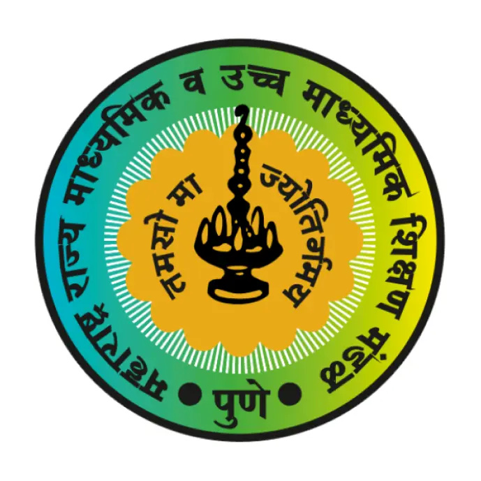 Logo of MSCERT, the authority developing Maharashtra Board curriculum, conducting teacher training, and leading educational research initiative