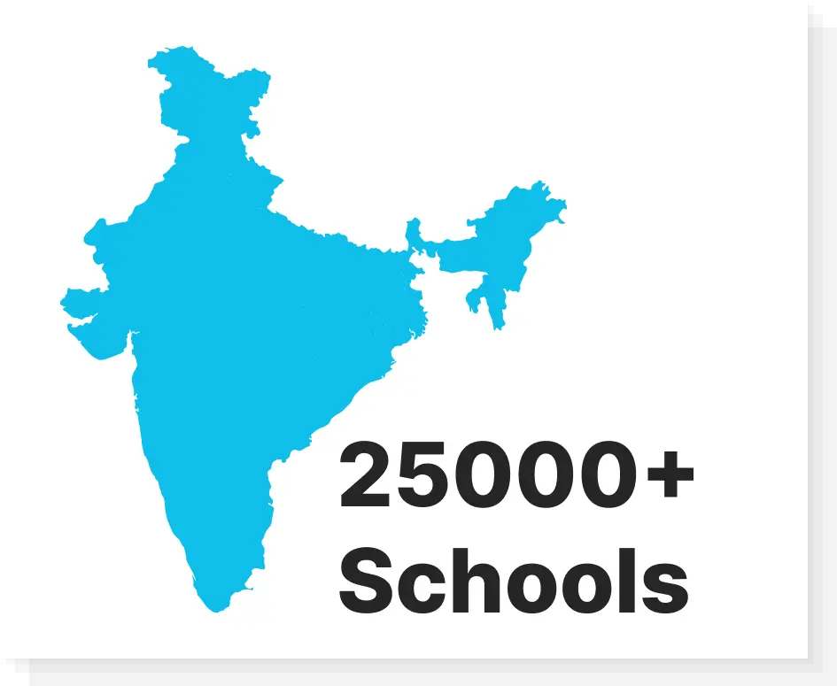 Map of India highlighting the geographical reach of iDream Education’s digital education programs across multiple states