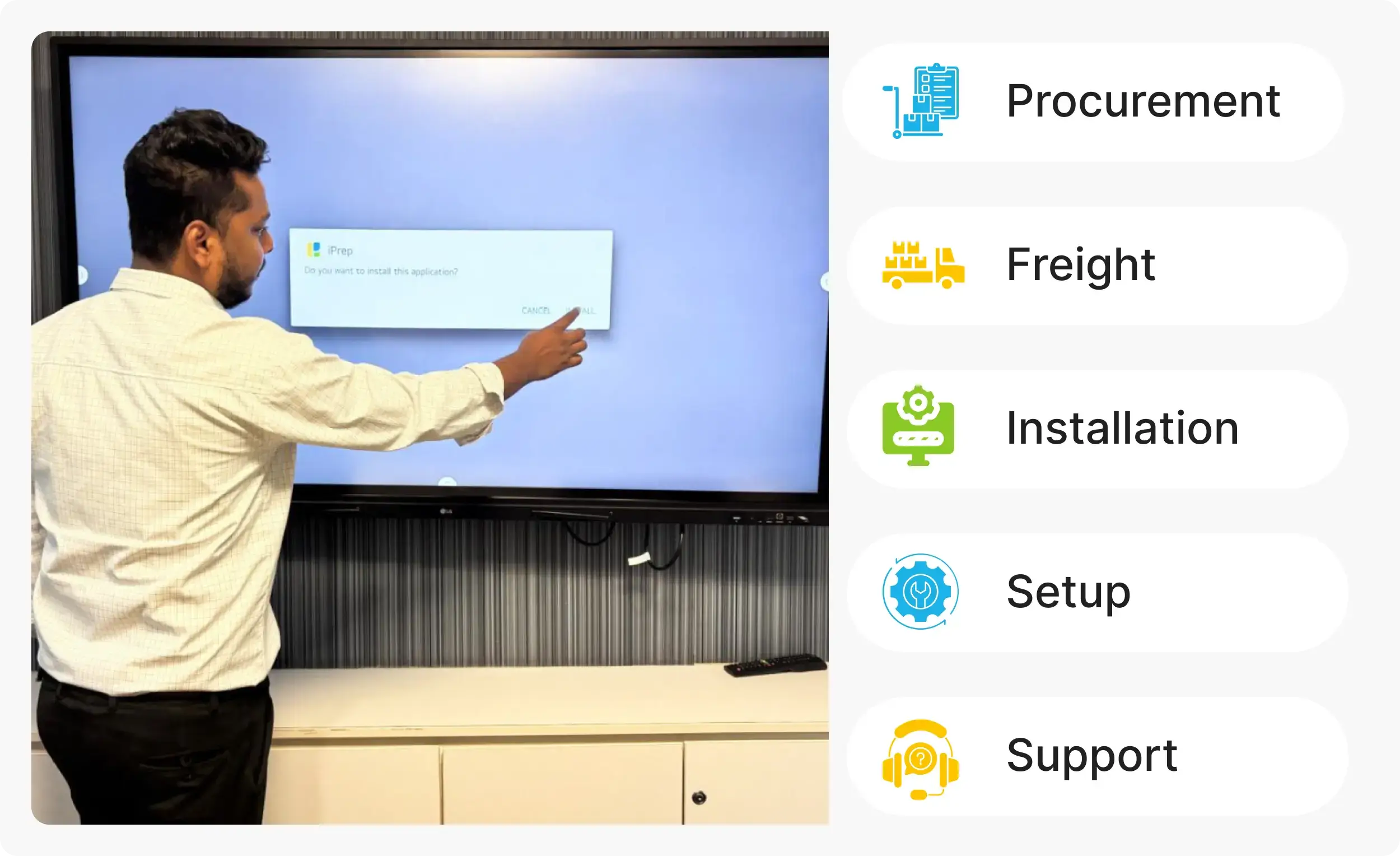 Best digital board company providing end-to-end services from procurement to support