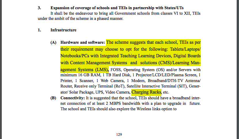 Infrastructural initiatives by govt on ICT Labs Implementation