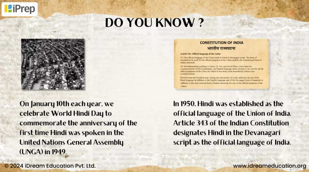 Image showing why World Hindi Day is celebrated