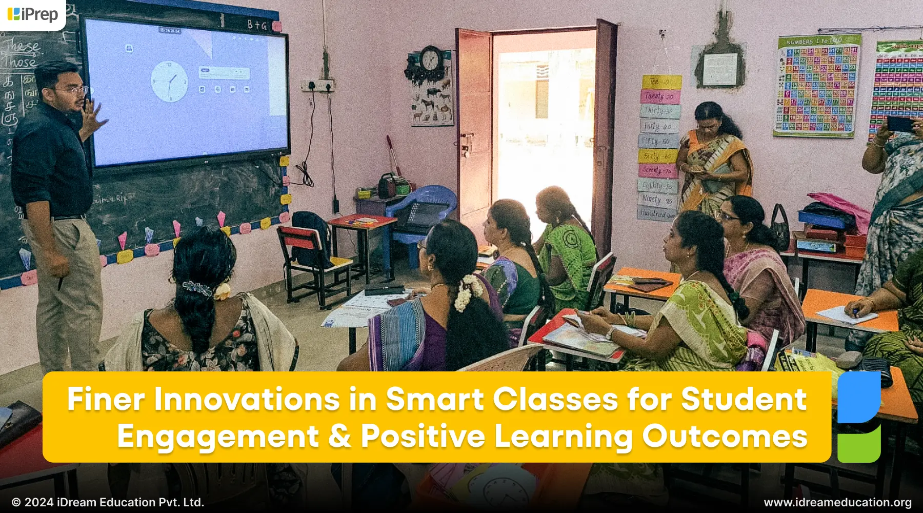 A visual representation of how finer innovations in smart classes can effect a positive change in student engagement and learning outcomes