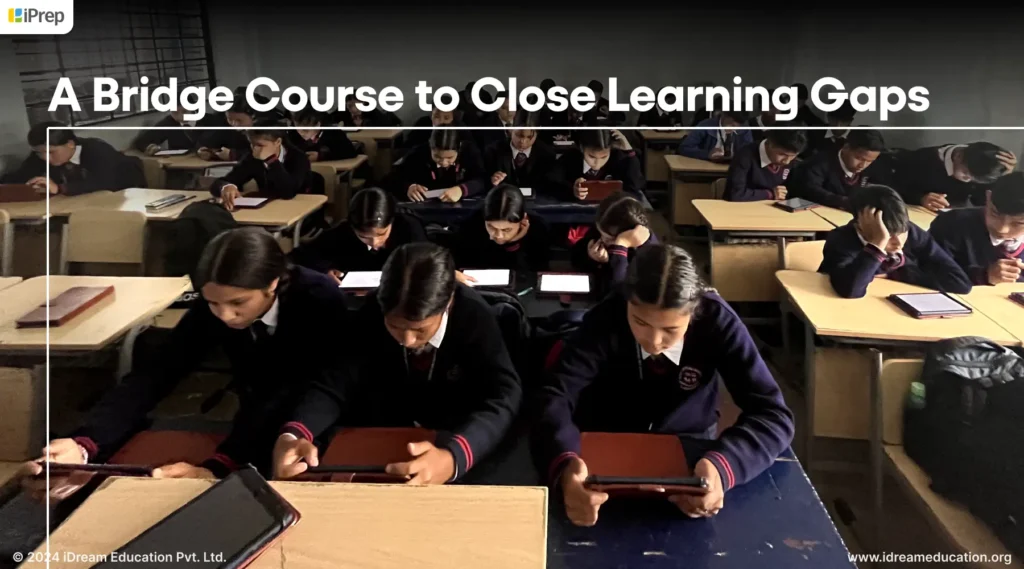 A visual representation of the implementation of bridge course to close learning gaps