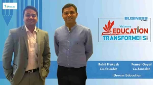 Image of Rohit Prakash and Puneet Goyal showcasing they got featured in a Dainik Bhaskar news article