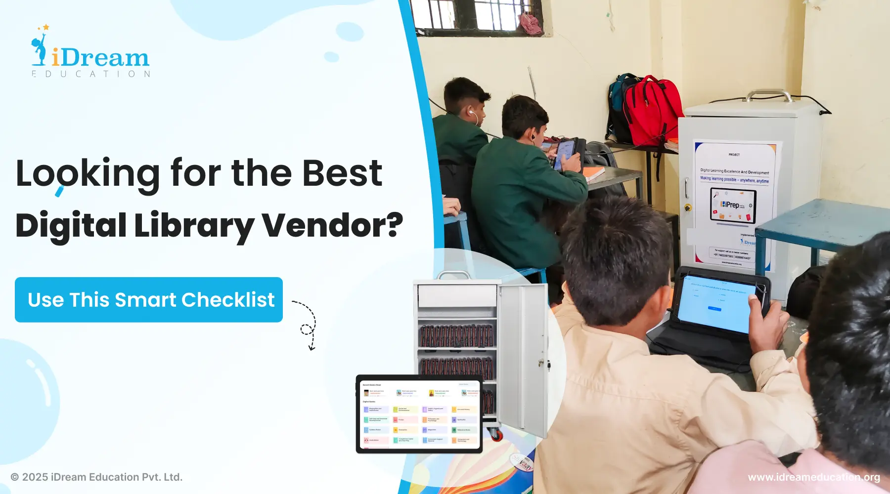 Cover image of the blog guiding readers on key factors to consider when choosing the best digital library vendor