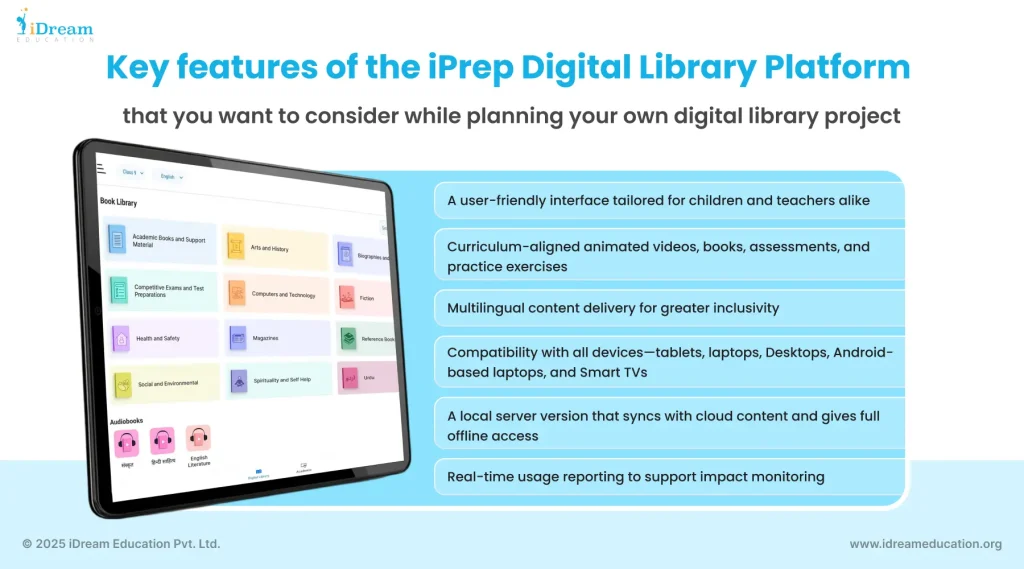 List of key features of a digital library platform in India