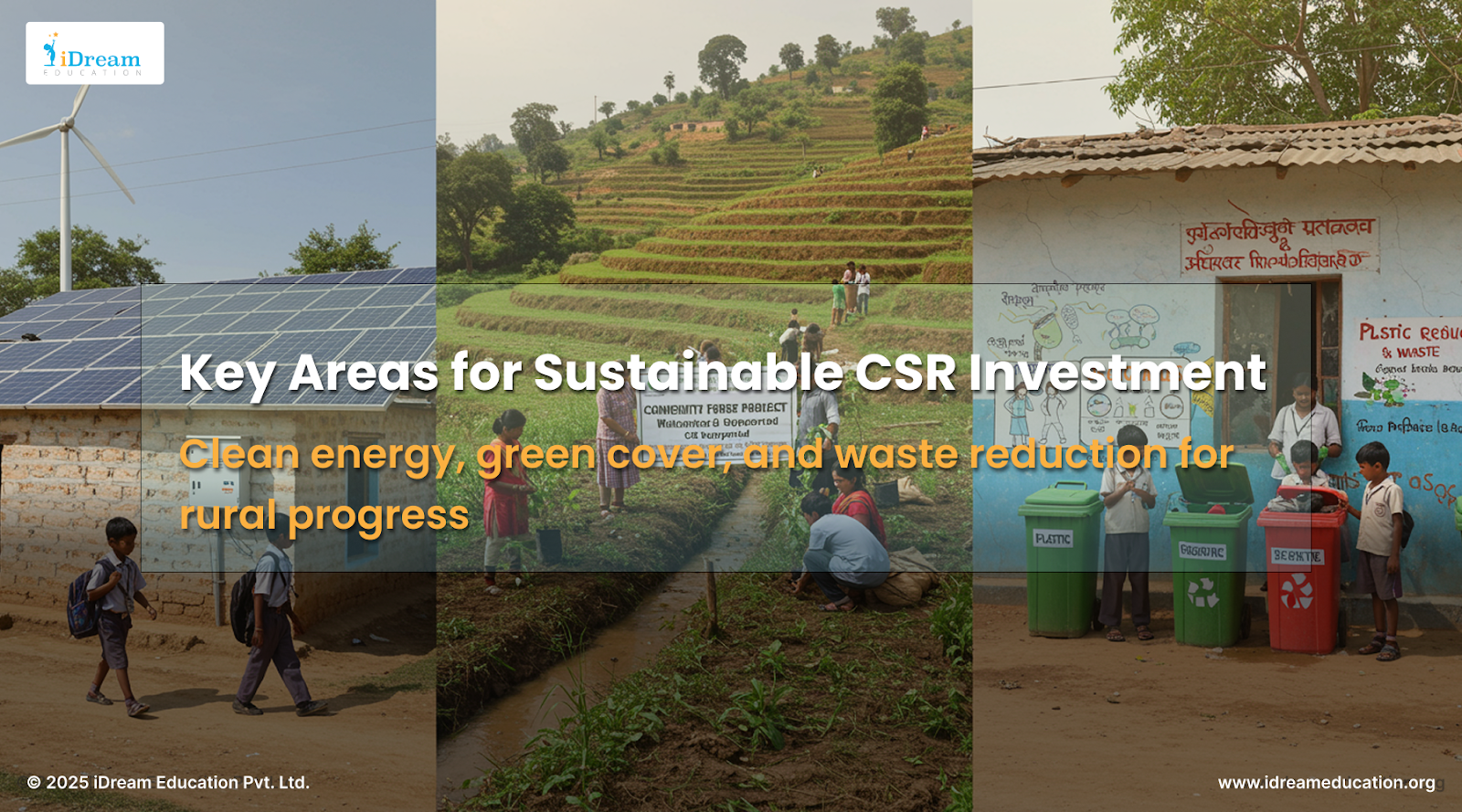iDream Education - Areas for Sustainable CSR investment