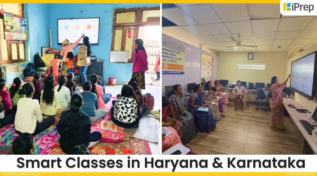 Smart class implementation in schools of Gurugram and Karnataka using IFP, K12 LMS & digital content