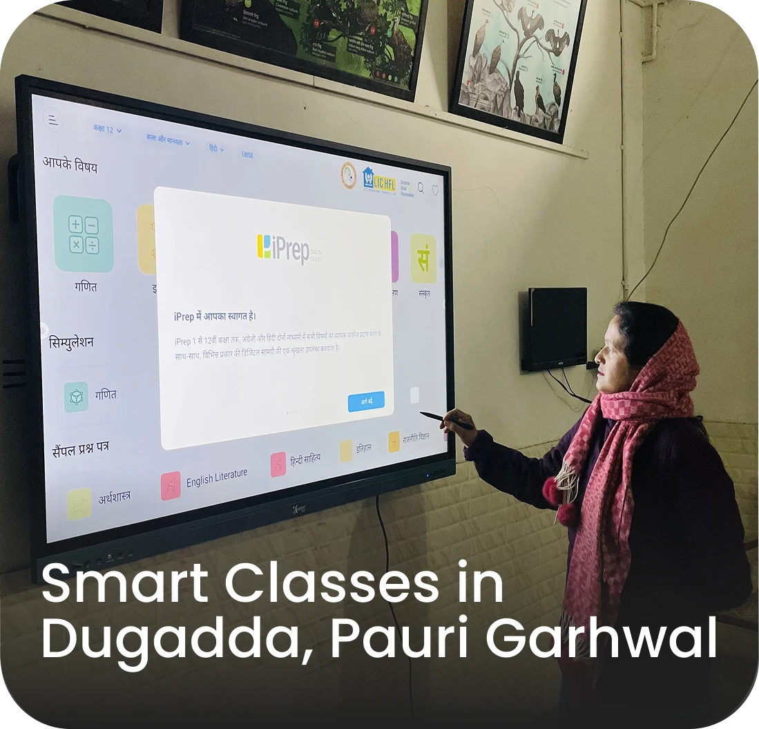 Teacher onboarding on iPrep Smart Class LMS preinstalled on interactive panel in Uttarakhand for smart classroom