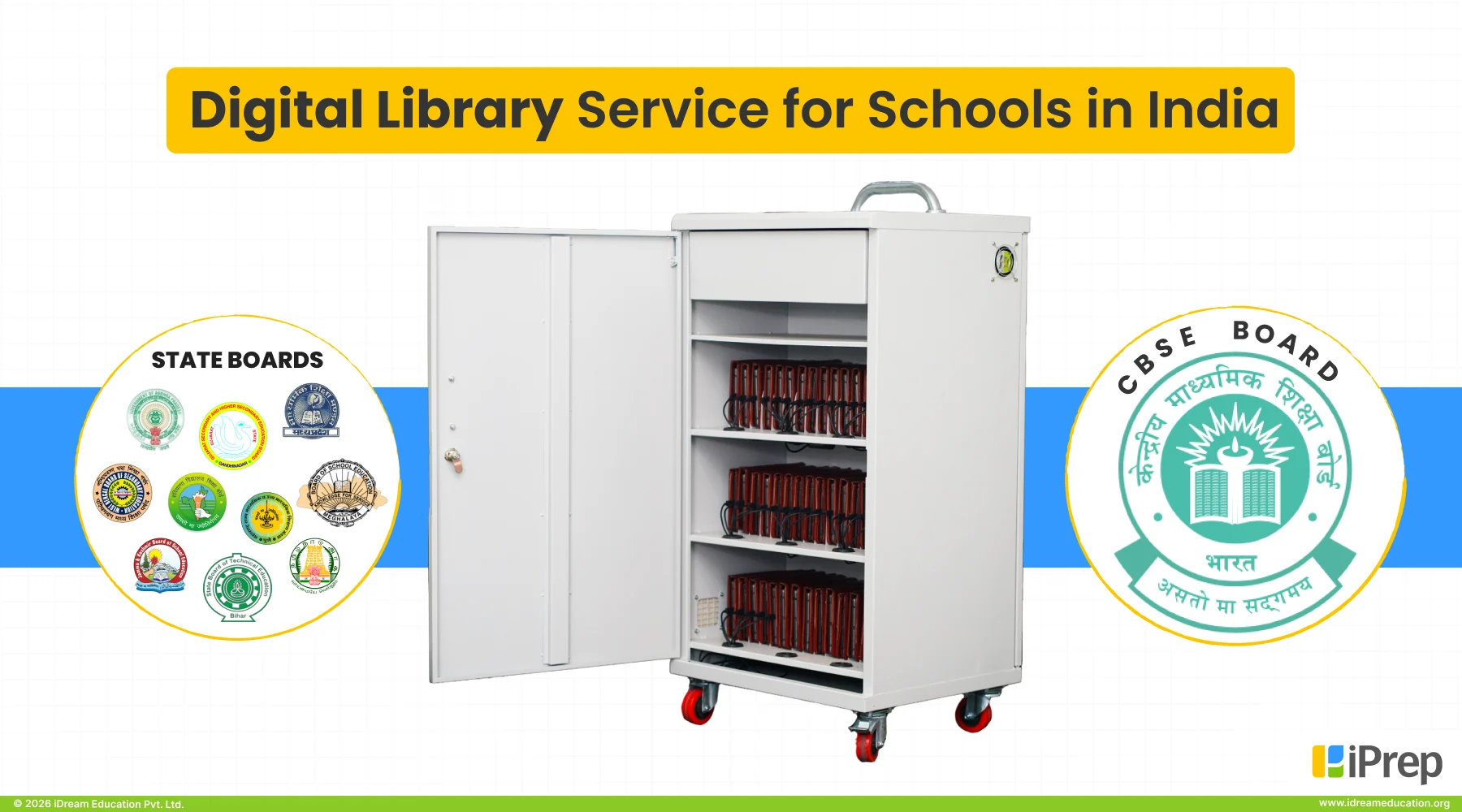 Digital library service for schools in India aligned to CBSE and State Board curriculum