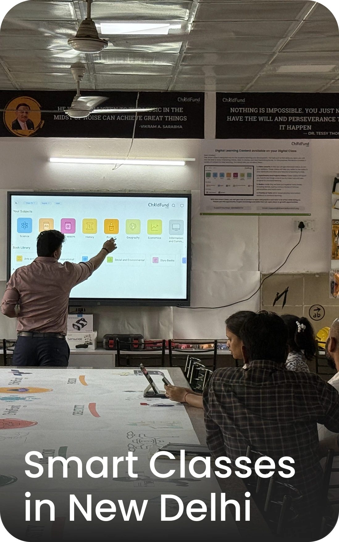 Smart classes in New Delhi school