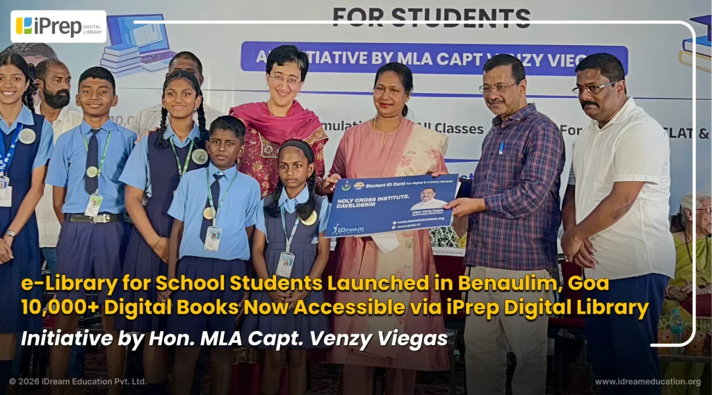 Arvind Kejriwal inaugurating an e-library for school students in Benaulim, Goa Initiative by MLA Venzy Viegas' initiative